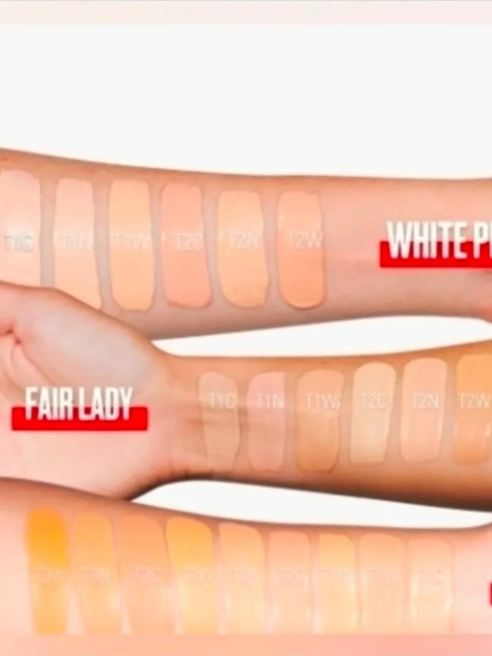 Uoma Beauty Say What Weightless Soft Matte Hydrating Foundation White Pearl T1N
